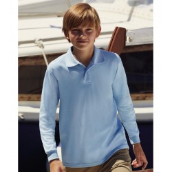 Tricou polo maneca lunga Fruit of the Loom  65/35 copii Tricou polo maneca lunga Fruit of the Loom  65/35 copii