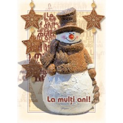 Felicitare om de zapada, stelute Felicitare om de zapada, stelute