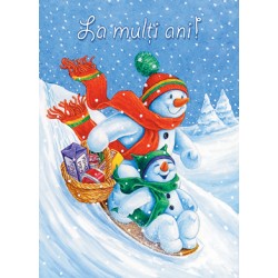 Felicitare om de zapada Felicitare om de zapada