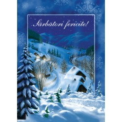 Felicitare Craciun peisaj iarna Felicitare Craciun peisaj iarna