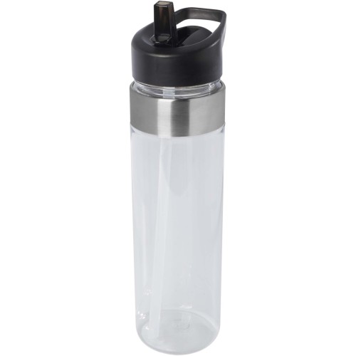 Bidon sport tritan 650 ml cu capac flip si pai Dylan 