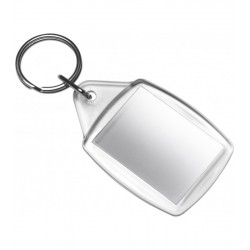 Breloc plastic transparent dreptunghic Jimbo