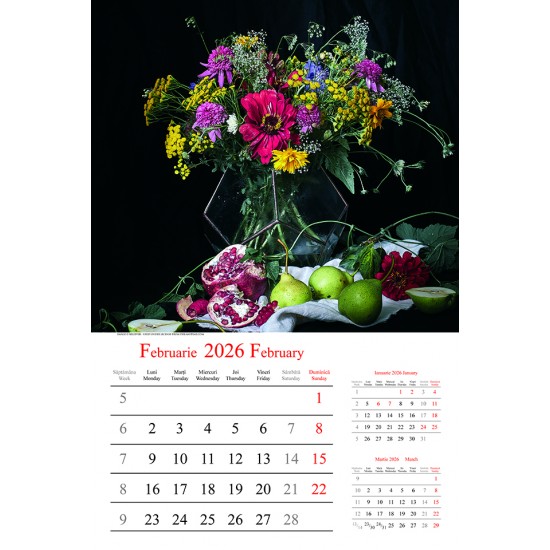 Calendar "Bouquets" 2026