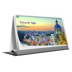 Calendar de birou "Europe by Night" 2026 Calendar de birou "Europe by Night" 2026
