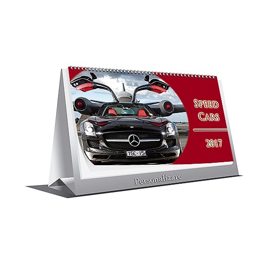 Calendar de birou "Speed Cars" 2017