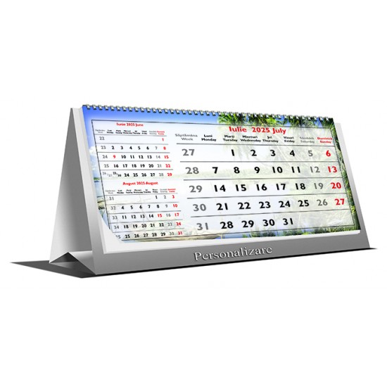 Calendar de birou triptic