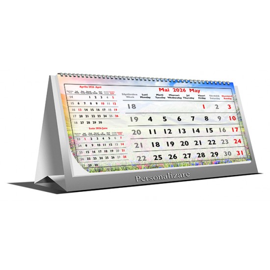 Calendar de birou triptic