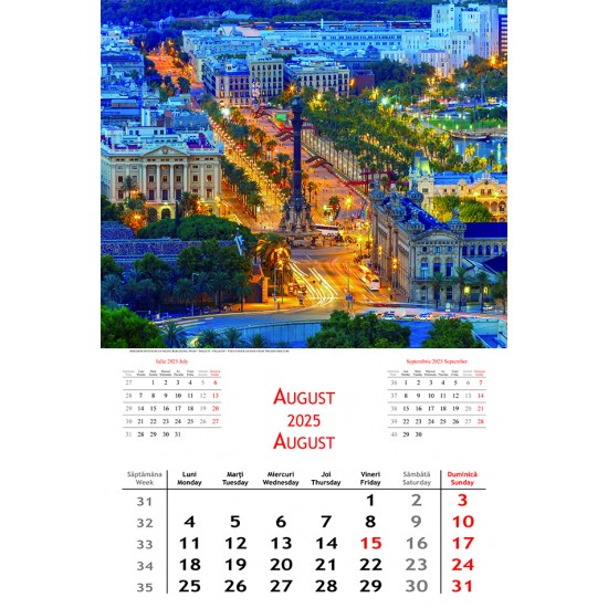 Calendar "Europe by Night" 2025