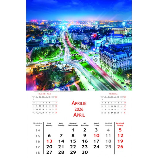 Calendar "Europe by nights" 2026