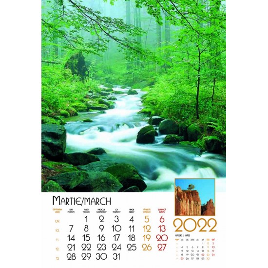 Calendar 'Natura" 2022