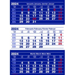 Calendar triptic cu spirala - Classic