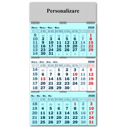 Calendar Triptic pliabil 2026