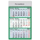 Calendar Triptic trei culori 2026