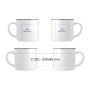 Cana ceramica alba Iris 