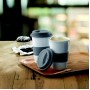 Cana ceramica cu   manson si capac Ted