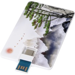 Card USB rotativ de 32 GB Duo slim 