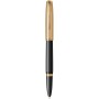 Stilou 18k Nib Parker 51 Royal DeLuxe Black GT