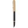 Stilou 18k Nib Parker 51 Royal DeLuxe Black GT