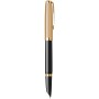Stilou 18k Nib Parker 51 Royal DeLuxe Black GT