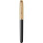 Stilou 18k Nib Parker 51 Royal DeLuxe Black GT