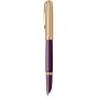 Stilou 18k Nib Parker 51 Royal DeLuxe Plum GT