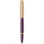 Stilou 18k Nib Parker 51 Royal DeLuxe Plum GT