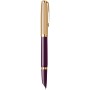 Stilou 18k Nib Parker 51 Royal DeLuxe Plum GT