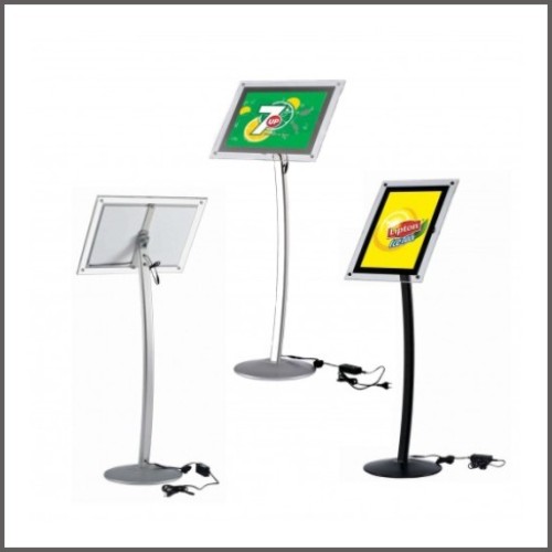 Display luminos curb, cu afisaj plexiglas