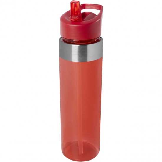 Bidon sport tritan 650 ml cu capac flip si pai Dylan  Bidon sport tritan 650 ml cu capac flip si pai Dylan