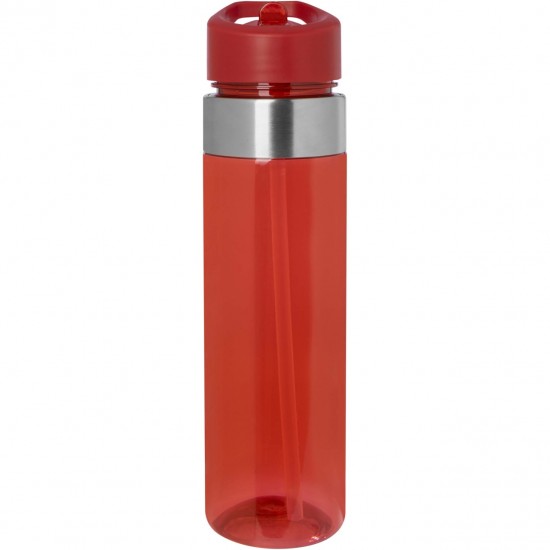 Bidon sport tritan 650 ml cu capac flip si pai Dylan  Bidon sport tritan 650 ml cu capac flip si pai Dylan