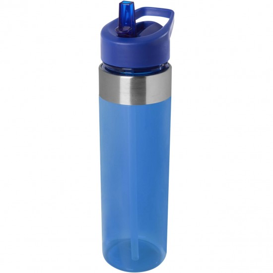 Bidon sport tritan 650 ml cu capac flip si pai Dylan  Bidon sport tritan 650 ml cu capac flip si pai Dylan