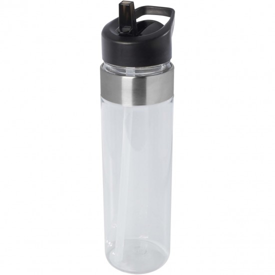 Bidon sport tritan 650 ml cu capac flip si pai Dylan  Bidon sport tritan 650 ml cu capac flip si pai Dylan