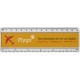 Rigla plastic 15 cm cu insertie Ellison Rigla plastic 15 cm cu insertie Ellison