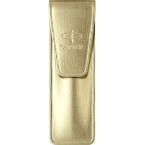 Etui piele Parker Fuzzy Gold