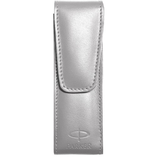 Etui piele Parker Elitte Light Grey