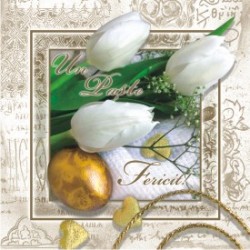 Felicitare Paste - lalele, oua colorate Felicitare Paste - lalele, oua colorate