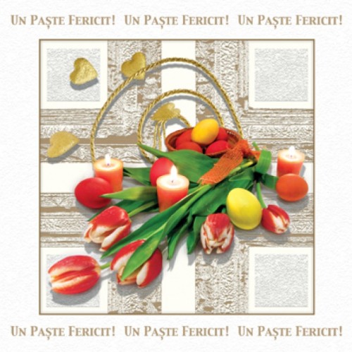 Felicitare Paste - oua incondeiate