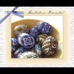 Felicitare Paste - oua incondeiate Felicitare Paste - oua incondeiate