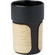 Pahar ceramic Fika 340 ml cu manson de bambus