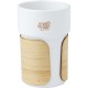 Pahar ceramic Fika 340 ml cu manson de bambus