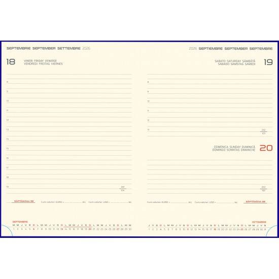 Agenda de lux Borneo 17x24cm Agenda de lux Borneo 17x24cm