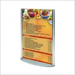Menu holder cu baza ovala Menu holder cu baza ovala