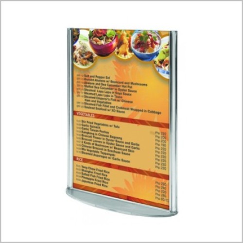 Menu holder cu baza ovala