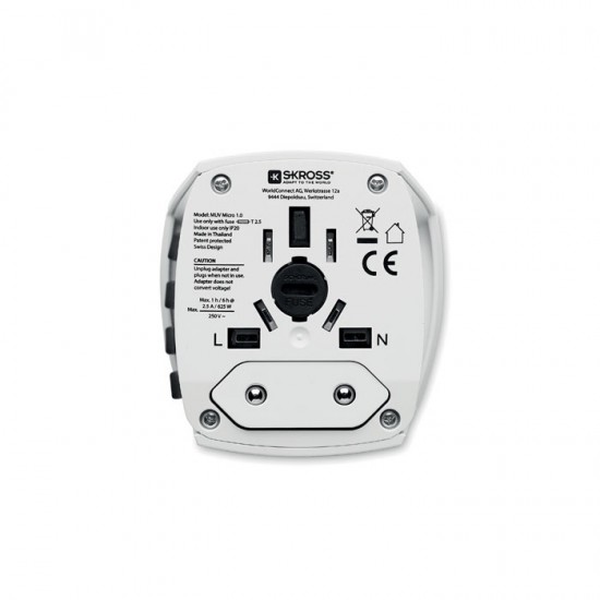 Adaptor calatorie Skross euro