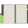 Agenda Precision Ultra A5 cu spirala Green Apple