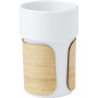 Pahar ceramic Fika 340 ml cu manson de bambus