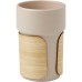 Pahar ceramic Fika 340 ml cu manson de bambus Pahar ceramic Fika 340 ml cu manson de bambus
