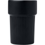 Pahar ceramic Fika 340 ml cu manson de bambus
