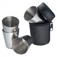 Paharele inox in husa Hasa Paharele inox in husa Hasa