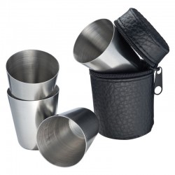 Paharele inox in husa Hasa